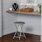 Hastings Home Folding Stool Heavy Duty 18-Inch Collapsible Padded Round with 300 Pound Capacity Home (Gray) 875393VLL - alternate 1